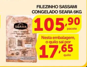 Roldão Filezinho Sassami Congelado Seara 6kg oferta