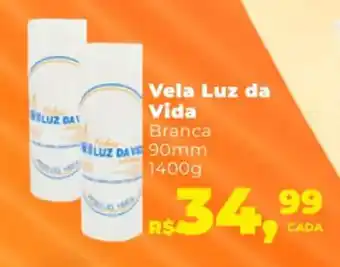 Vela Luz Da vida 90mm 1400g