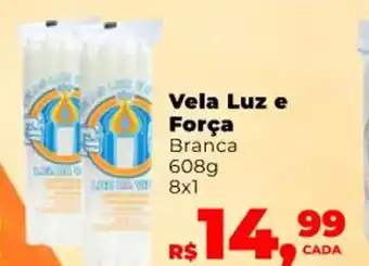 Camiño supermercados vela Luz e Forca 608g 8x1 oferta