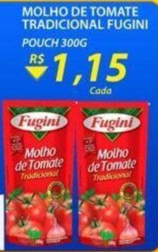 Assaí Atacadista Molho de Tomate Tradicional Fugini 300g oferta
