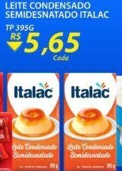 Assaí Atacadista Leite Condensado Semidesnatado Italac 395g oferta