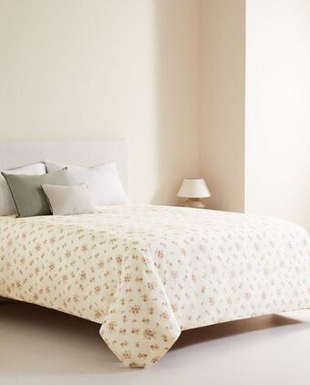 ZARA HOME Capa de edredão estampado florzinhas oferta