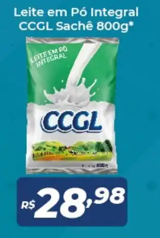 Atakarejo Leite em po Integral CCGL Sache 800g oferta