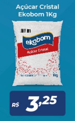 Atakarejo Acucar Cristal Ekobom 1kg oferta