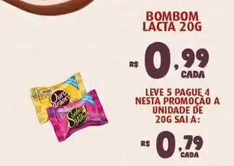 Bahamas Supermercados Bombom Lacta Leve 5 Pague 4 20g oferta