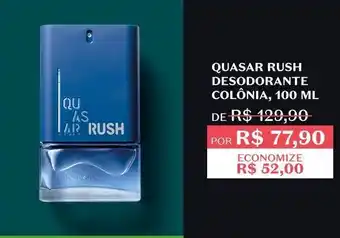 O Boticário Quasar rush desodorante colônia 100ml oferta