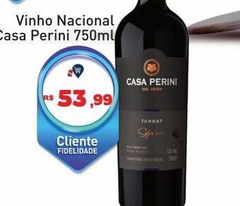 Tonin Superatacado Vinho nacional casa perini 750ml oferta