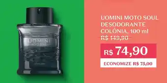 Uomini moto soul desodorante colônia 100 ml