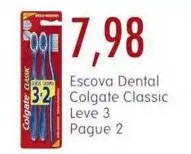 Epa Escova Dental Colgate Classic Leve 3 Pague 2 oferta
