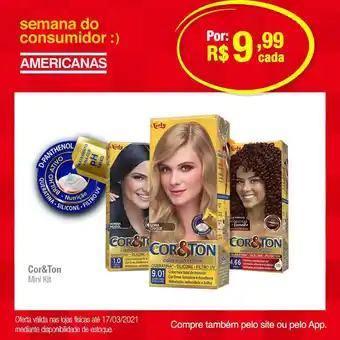 Lojas Americanas Cor&ton Mini Kit oferta