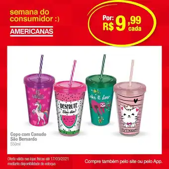 Copo Com Canudo São Bernardo