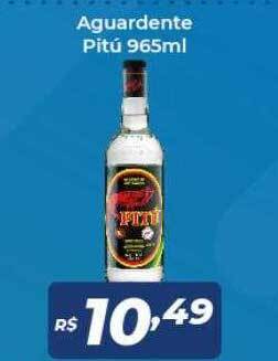 Aguardente pitú 965ml