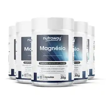 Pão de Açúcar Kit 5 magnésio quelato nutraway 60 comprimidos oferta