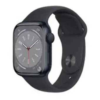Apple watch series 8 (gps 41 mm) caixa de alumínio meia-noite, pulseira esportiva meia-noite