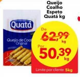 Lopes Supermercados Queijo Coalho Espeto Quatá 1kg oferta