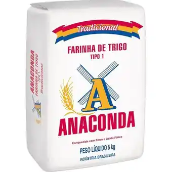 Farinha de trigo pacote 5kg - anaconda
