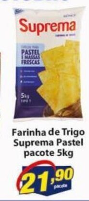 Vencedor Atacadista Farinha de Trigo Suprema pastel pacote 5kg oferta