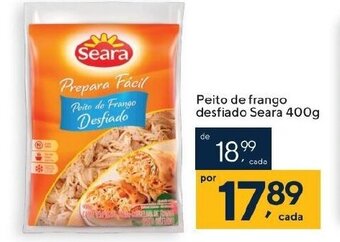 Coop Peito de Frango Desfiado Seara 400g oferta