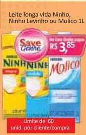 Supermercados Savegnago Leite Longa Vida Ninho Ninho Levinho Ou Molico 1L oferta