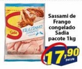 Vencedor Atacadista Sassami de Frango Congelado Sadia pacote 1kg oferta