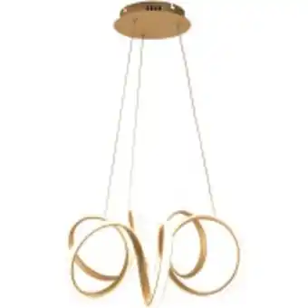 Ferreira Costa Pendente led luz neutra de alumínio sirius 50w dourado - ecoline  oferta