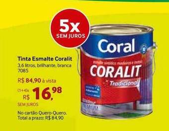 Quero Quero Tinta Esmalte Coralit oferta