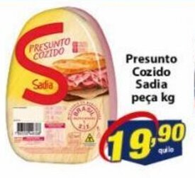 Vencedor Atacadista Presunto Cozido Sadia peca 1kg oferta