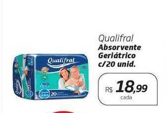 Drogal Qualifral absorvente geriátrico oferta