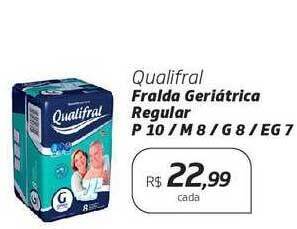 Drogal Qualifral fralda geriátrica regular oferta