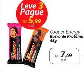 Drogal Cooper energy barra de proteina oferta