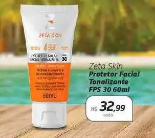 Drogal Zeta skin protetor facial tonalizante fps 30 oferta