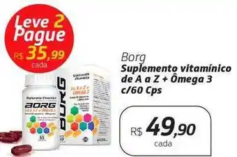 Drogal Borg suplemento vitamínico de a a z + ômega 3 oferta