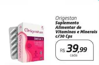 Origestan suplemento alimentar de vitaminas e minerais