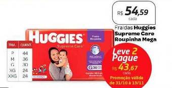 Drogal Fraldas huggies supreme care roupinha mega oferta