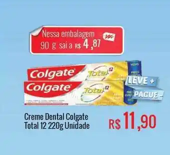 Mart Minas Creme Dental Colgate Unidade Total 12 220g oferta