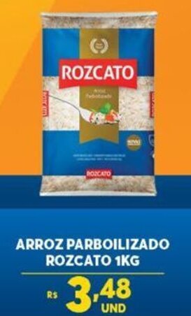 Atacadão Centro Sul Arroz Parbolizado Rozcato 1kg oferta