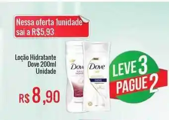 Mart Minas Loção Hidratante Dove Unidade Leve 3 Pague 2 oferta