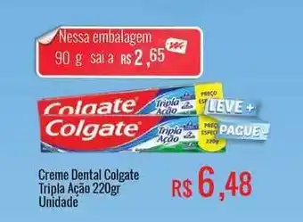 Mart Minas Creme Dental Colgate Triple Ação Unidade 220g oferta