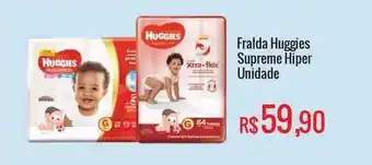 Mart Minas Fralda Huggies Supreme Hiper Unidade oferta