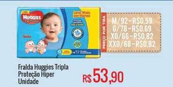 Mart Minas Fralda Huggies Tripla Proteção Hiper Unidade oferta