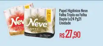 Mart Minas Papel Higiênico Neve Folha Tripla Folha Dupla Leve 24 Pague 21 oferta