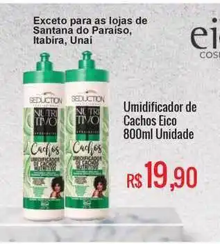 Umidificador De Cachos Eico 800ml