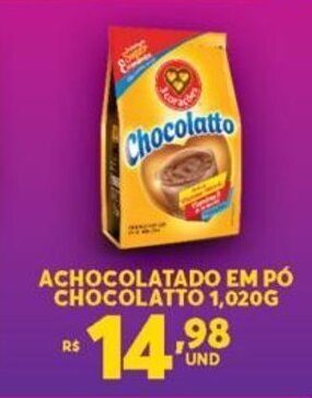 Atacadão Centro Sul Achocolatado em po Chocolatto 1.02kg oferta