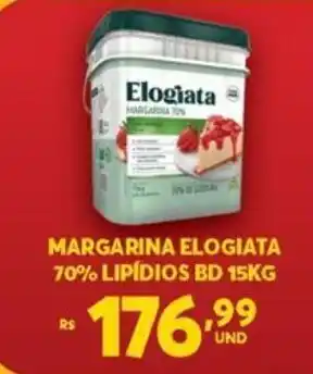 Atacadão Centro Sul Margarina Elogiata 70% Lipidios BD 15kg oferta