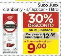 Carrefour Suco Juxx 30% Desconto Na 2a Unidade oferta