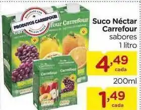 Carrefour Suco Néctar Carrefour 200ml oferta