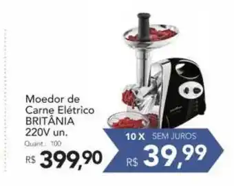 Supermercados Koch Moedor De Carne Elétrico Britânia 220v oferta