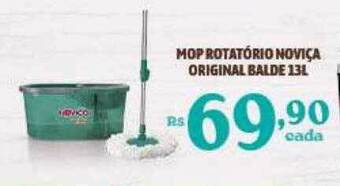 Mop rotatório noviça original balde 13l