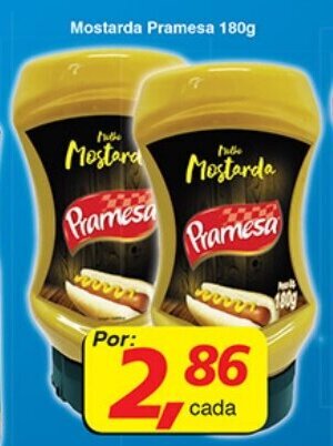 Supermercados Guanabara Mostarda Pramesa 180g oferta