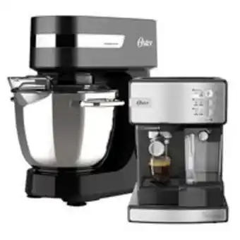 Novo Mundo Kit inox cafeteira nova primalatte e batedeira planetária oster oferta
